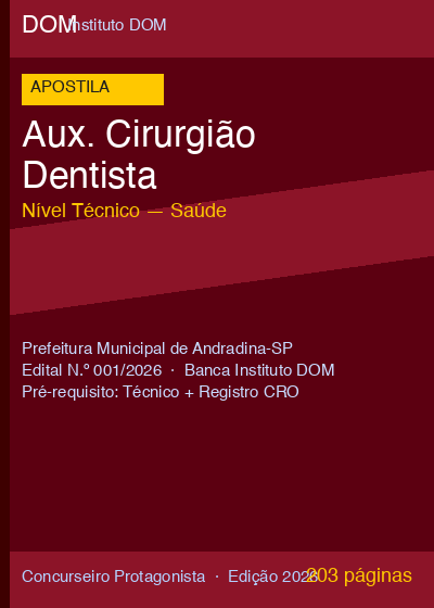 Apostila Aux. Cirurgião Dentista